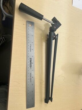Black Adjustable Microphone Boom Arm Stand